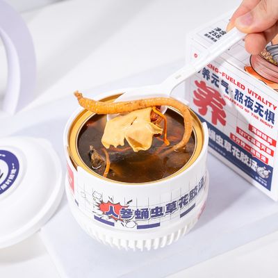 良い値段 ジンセン&コーディセプス 魚毛スープ コラーゲン豊富な湯で エネルギー,耐久力,免疫力向上のためのプレミアムハーブトニック オンライン