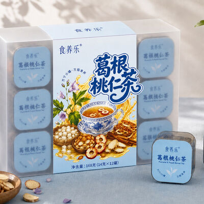 良い値段 FDA HALAL Circulation Support Tea  Kudzu & Peach Kernel Instant Herbal Blend オンライン