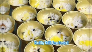 すぐに食べられるヘルシーなピーチガムデザート